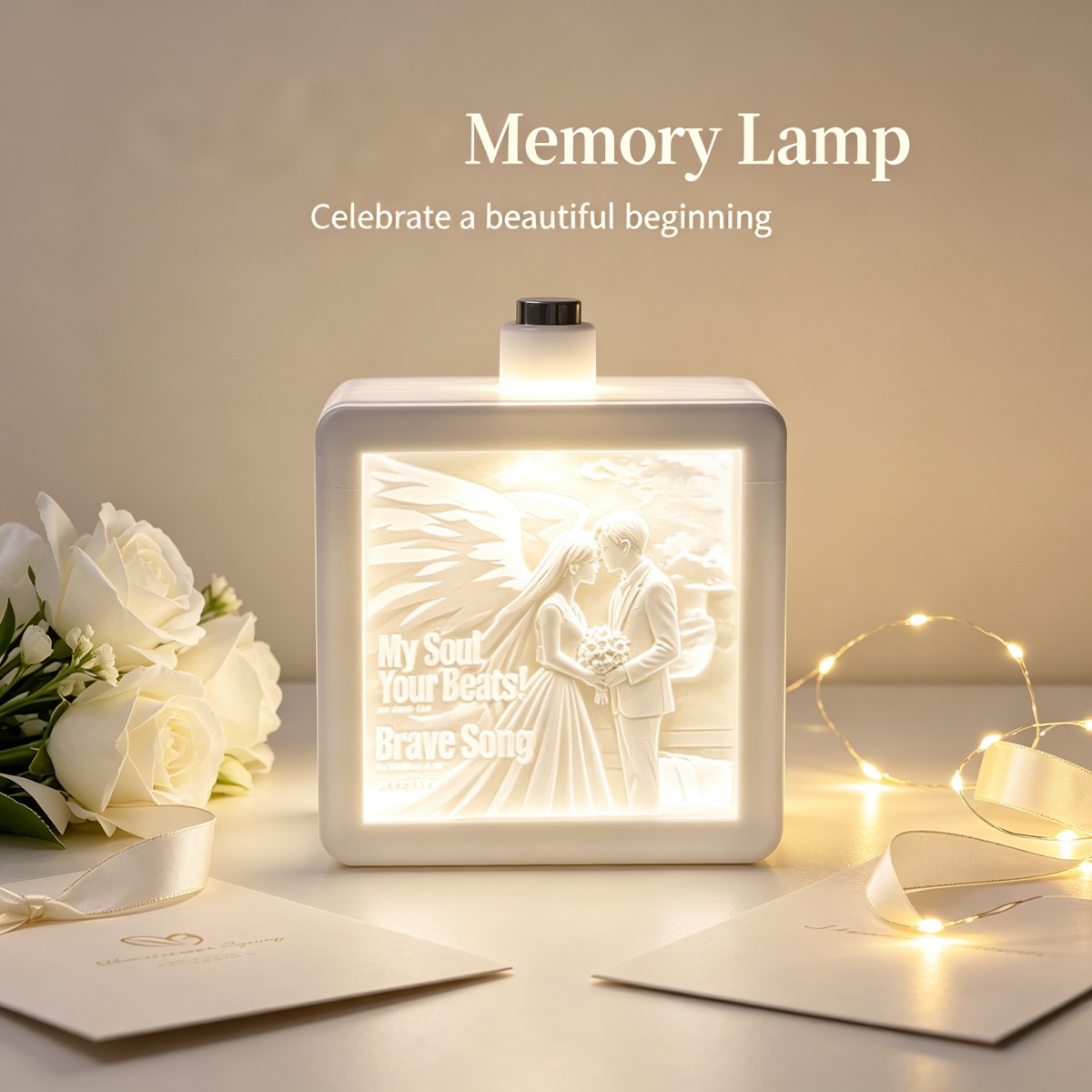 Lighting Decor Photos - Gepersonaliseerd 3D-geprint fotoreliëf met LED-nachtlamp, gegraveerd,