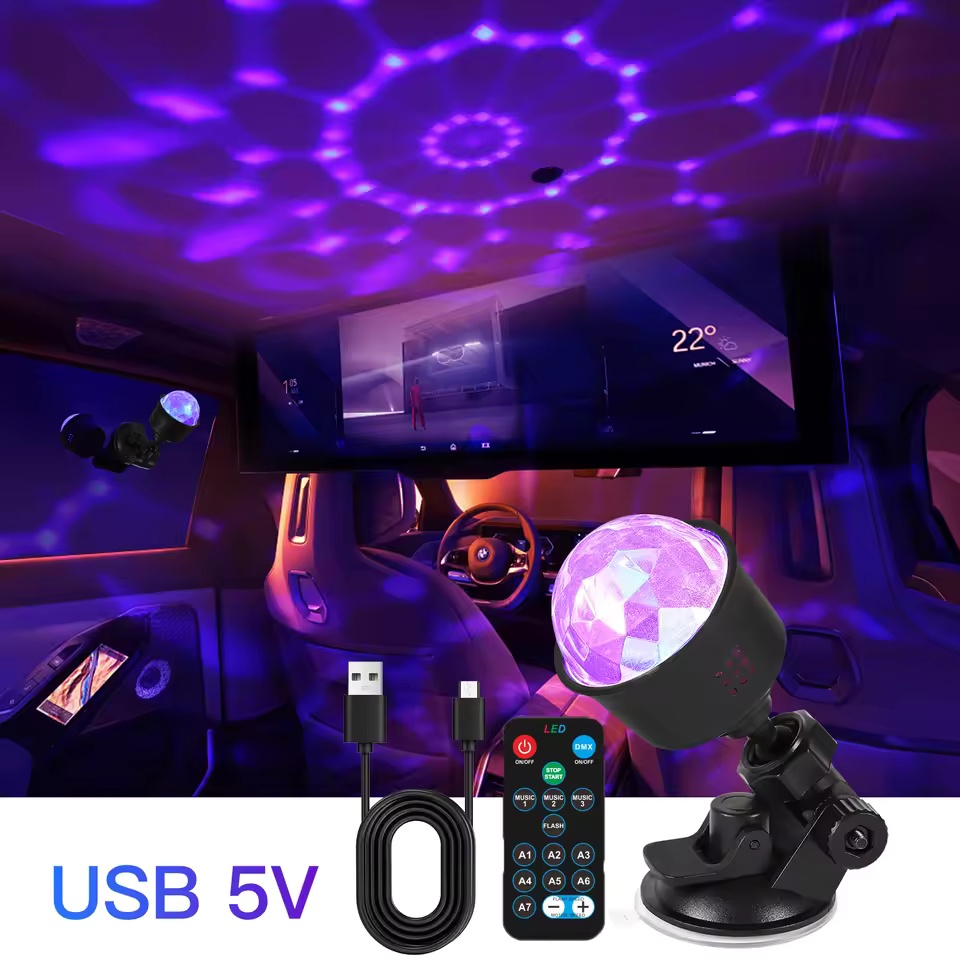 Lighting Effect Home Decor - RGB Geluidsgeactiveerde LED Disco Ball Light