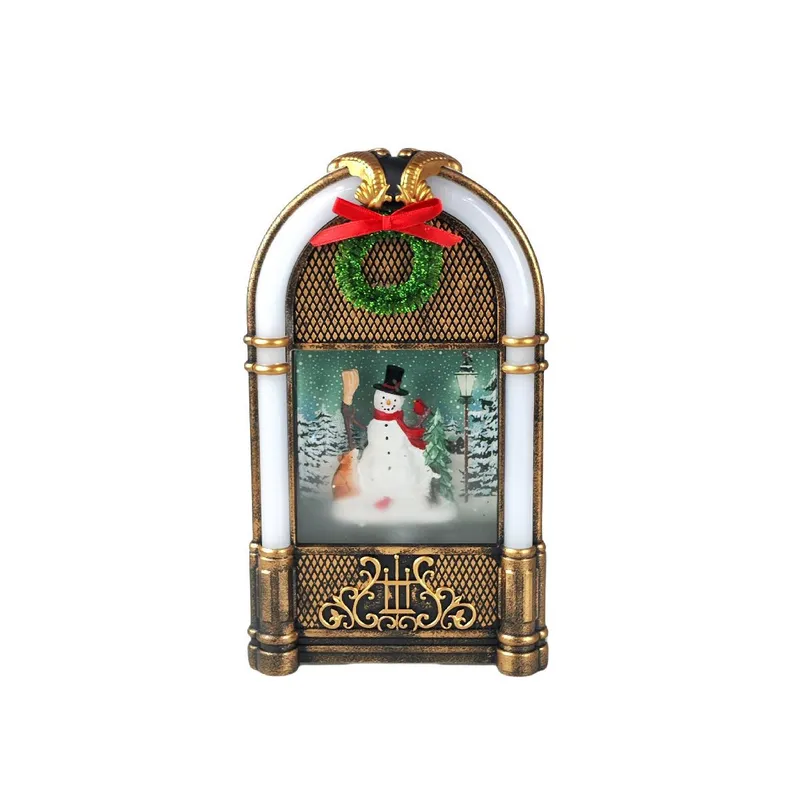 Lighting Effect Home Decor - 2024 Nieuwe Kerst Jukebox Muziekdoos met