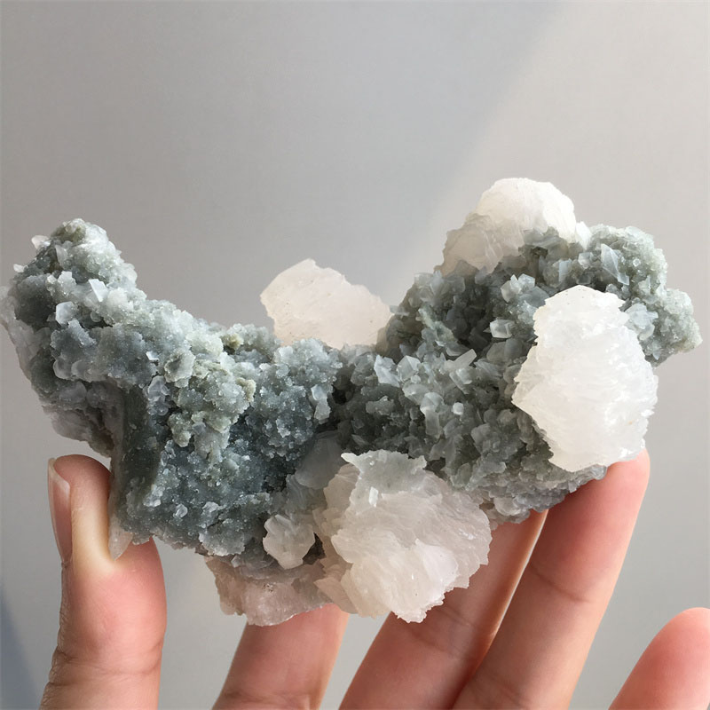 Lighting Effect Home Decor - 100% natuurlijk lichtroze calciet met fluorescerend