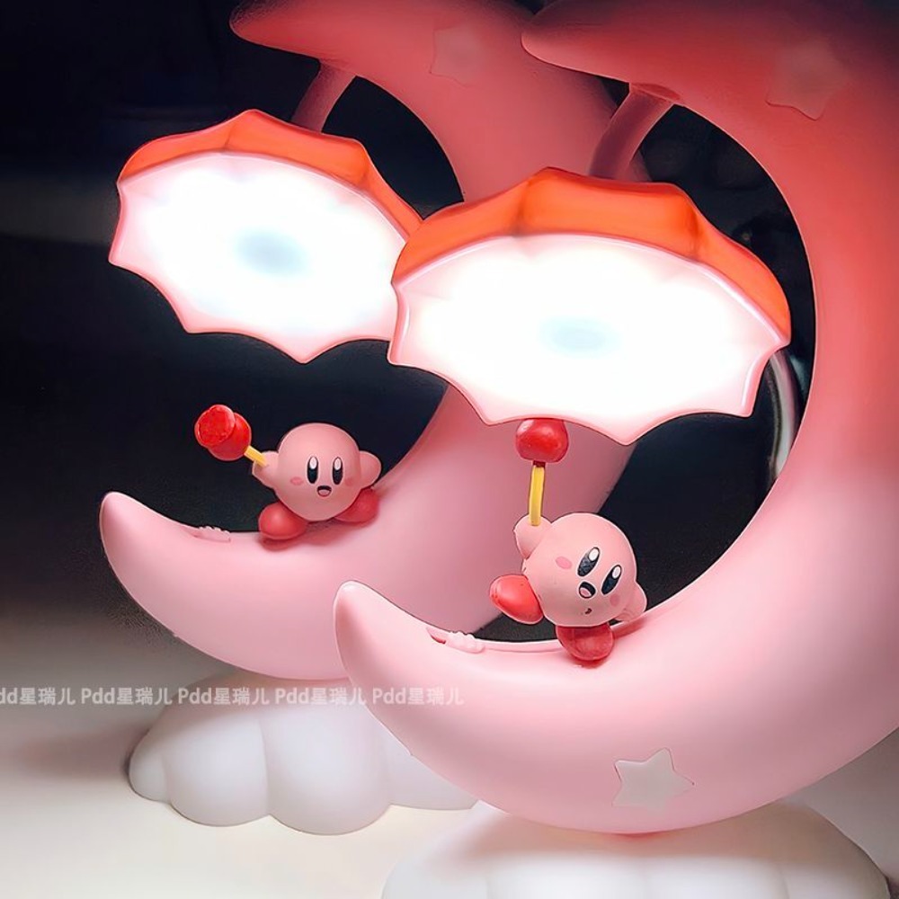 Ambient Lighting Decor For Room - Schattig Kirby Moon nachtlampje, Kawaii slaapkamerbedlampje,