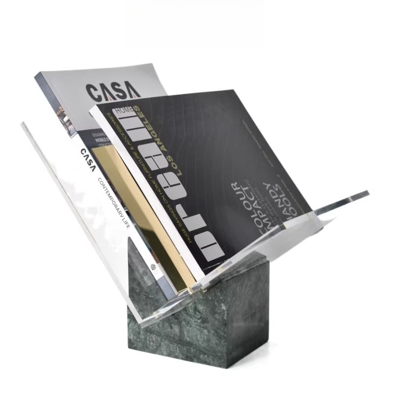 Lighting And Decor Magazine - Lichte luxe eenvoudige acryl tijdschriftenrek displayplank