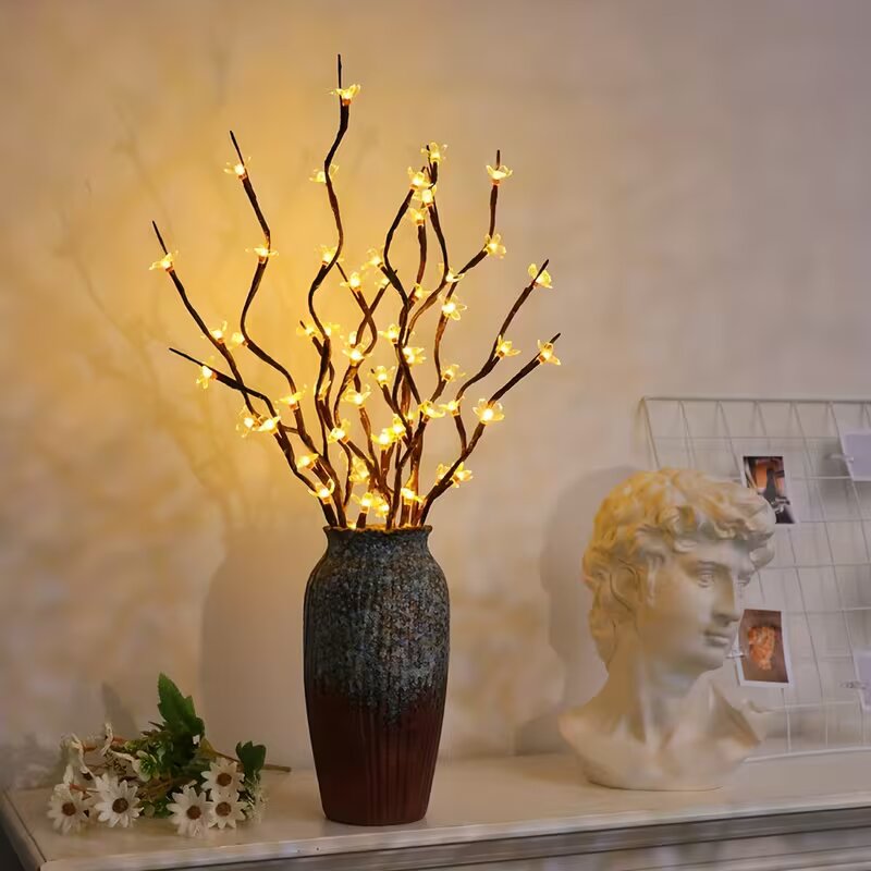 Lighting Decor Outdoor - 1/2PC 20LED Kersenbloesem Boomtak Verlichting Binnen