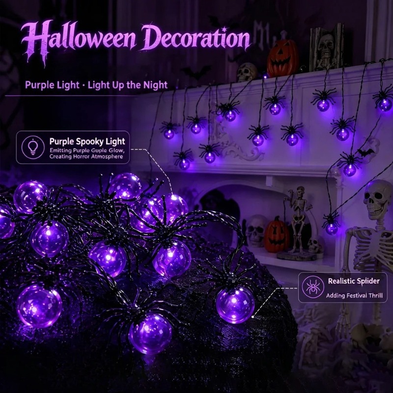 Op batterijen werkende Spider  - Lighting Decor Outdoor recensie en prijs