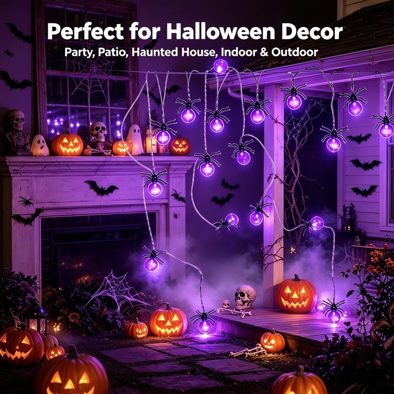 Op batterijen werkende Spider  - Lighting Decor Outdoor recensie en prijs