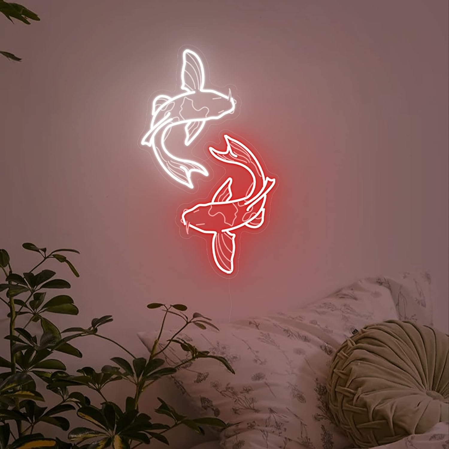 Koi Vis Neon Licht USB LED Neo - Japanese Lighting Decor recensie en prijs