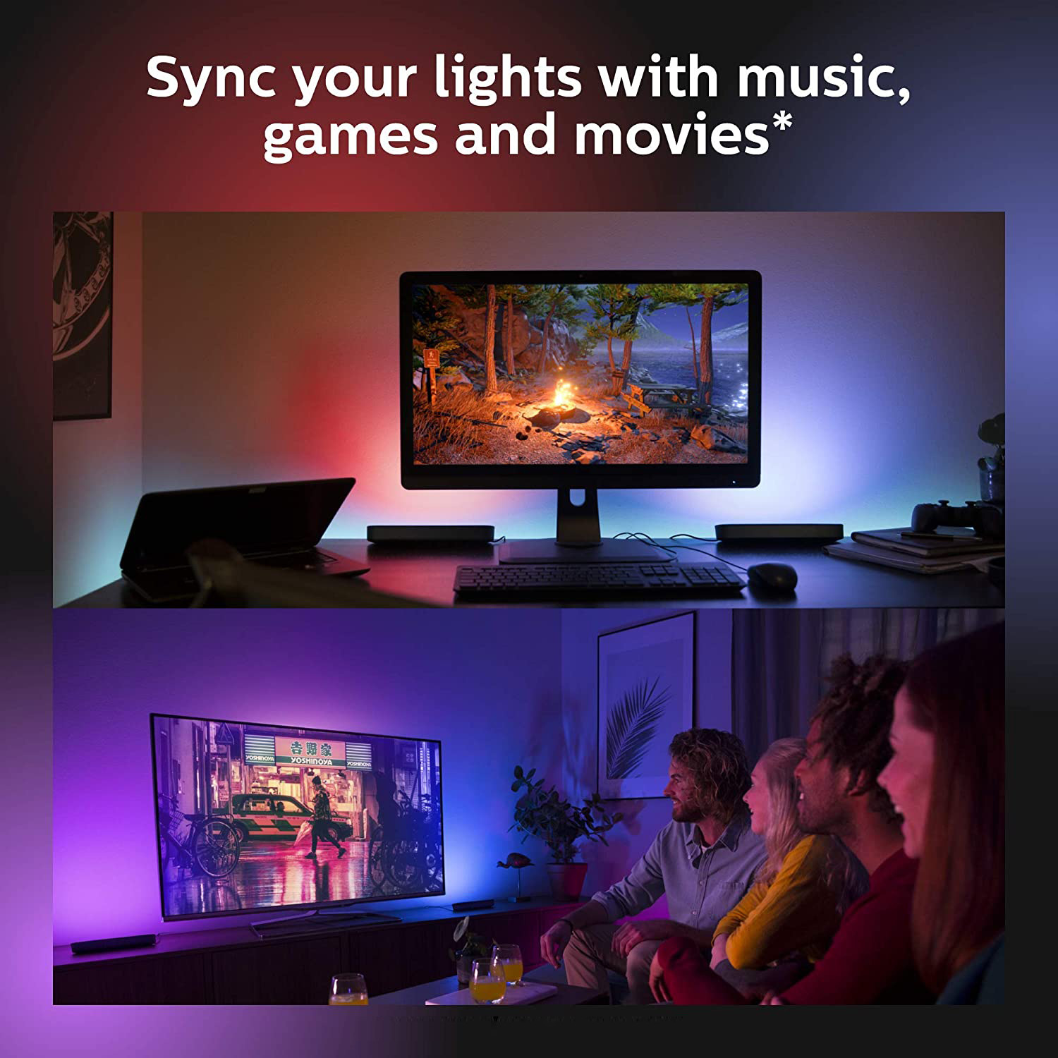 2 stks LED-nachtlampje RGB sfe - Ambient Lighting Decor For Room recensie en prijs
