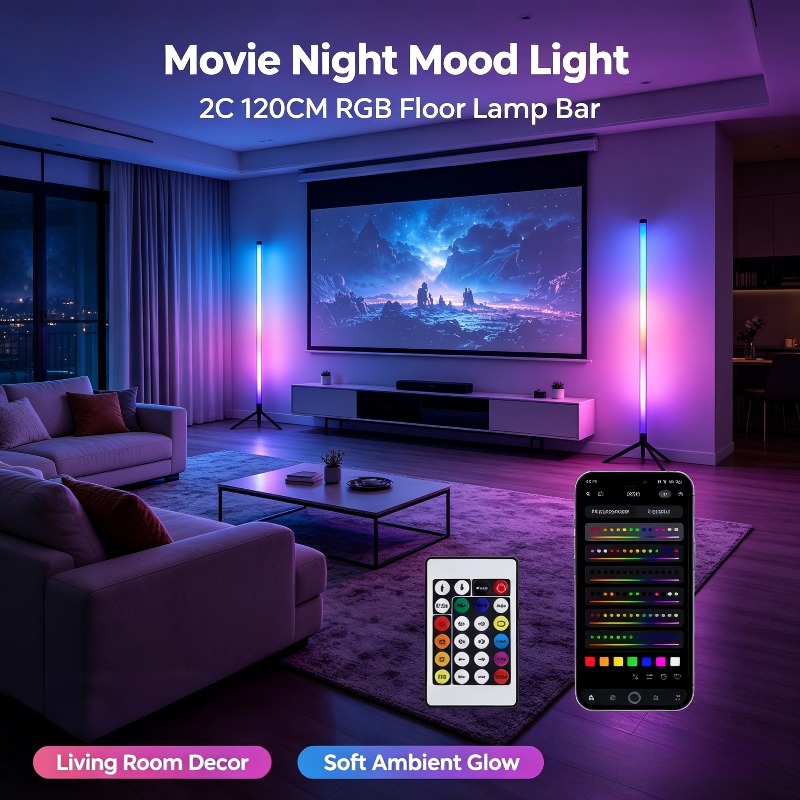2-pack RGB LED hoeklamp, 120 c - Ambient Lighting Decor For Room recensie en prijs