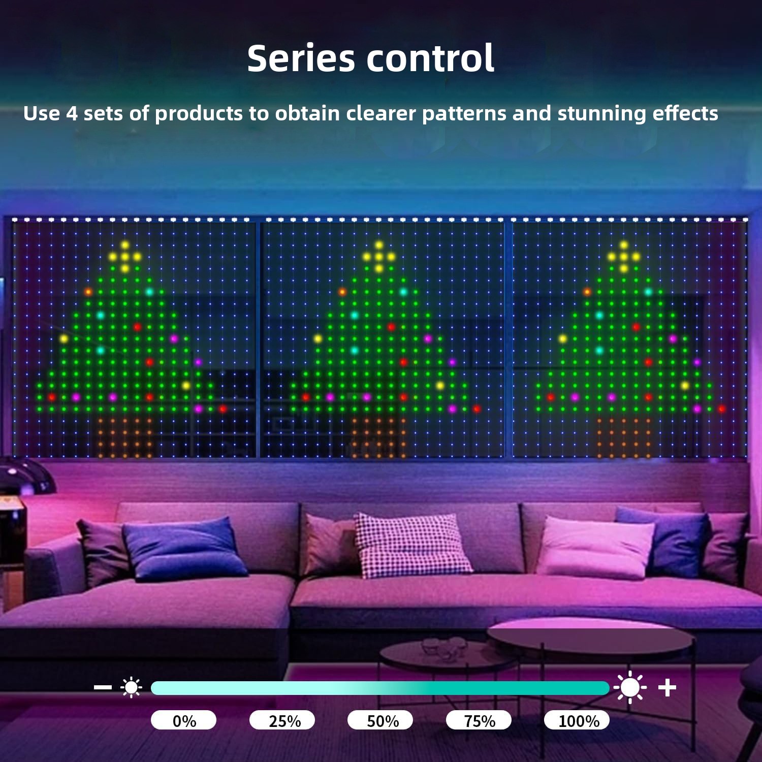 RGB Smart Curtain LED Draadver - Lightings Decoration recensie en prijs