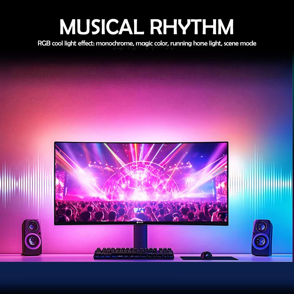 RGB Gaming Lights Strip Monito - Ambient Lighting Decor For Room recensie en prijs