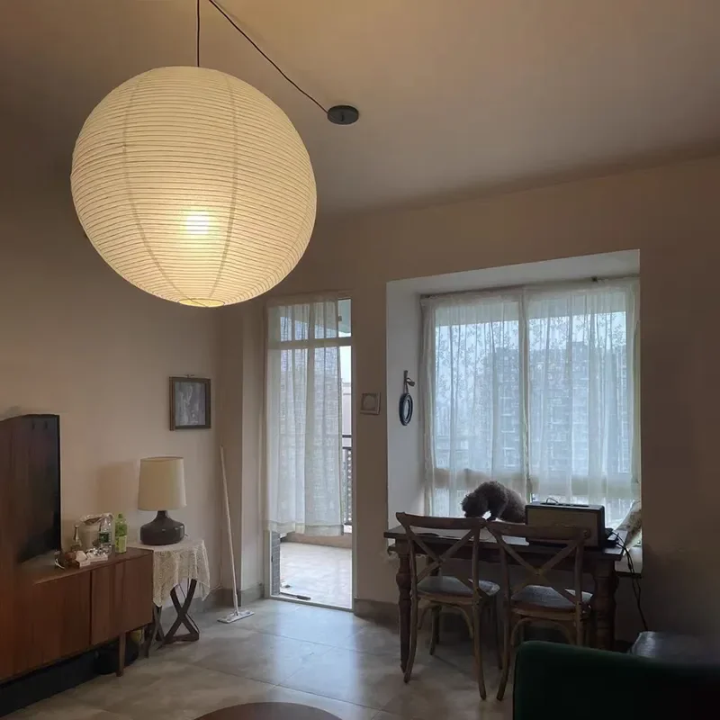 Japanse Zen-stijl ronde bal wi - Japanese Lighting Decor recensie en prijs
